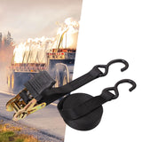 Maxbell Cargo Ratchet Strap Working Load Capacity Sturdy Accessories for Motorcycles Black