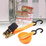 Maxbell Cargo Ratchet Strap Working Load Capacity Sturdy Accessories for Motorcycles Orange