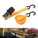 Maxbell Cargo Ratchet Strap Working Load Capacity Sturdy Accessories for Motorcycles Orange