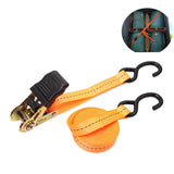 Maxbell Cargo Ratchet Strap Working Load Capacity Sturdy Accessories for Motorcycles Orange