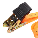 Maxbell Cargo Ratchet Strap Working Load Capacity Sturdy Accessories for Motorcycles Orange