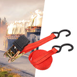 Maxbell Cargo Ratchet Strap Working Load Capacity Sturdy Accessories for Motorcycles Red