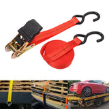Maxbell Cargo Ratchet Strap Working Load Capacity Sturdy Accessories for Motorcycles Red