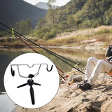 Maxbell Ice Fishing Rod Holder for Ground Bracket Rack Fishing Rod Rest Fishing Aid