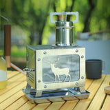 Maxbell Camping Wood Stoves Stainless Steel Wood Burning Stoves for Winter Fishing BBQ