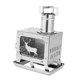 Maxbell Camping Wood Stoves Stainless Steel Wood Burning Stoves for Winter Fishing BBQ