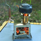 Maxbell Camping Wood Stoves Stainless Steel Wood Burning Stoves for Winter Fishing BBQ