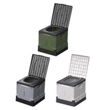 Maxbell Folding Camping Toilet Portable Toilet for Camping for Fishing Camping Beach Green