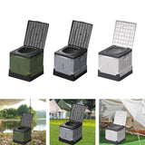 Maxbell Folding Camping Toilet Portable Toilet for Camping for Fishing Camping Beach Green