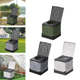 Maxbell Folding Camping Toilet Portable Toilet for Camping for Fishing Camping Beach Green
