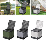 Maxbell Folding Camping Toilet Portable Toilet for Camping for Fishing Camping Beach Green