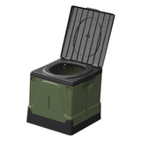 Maxbell Folding Camping Toilet Portable Toilet for Camping for Fishing Camping Beach Green