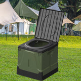 Maxbell Folding Camping Toilet Portable Toilet for Camping for Fishing Camping Beach Green