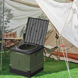 Maxbell Folding Camping Toilet Portable Toilet for Camping for Fishing Camping Beach Green