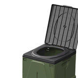 Maxbell Folding Camping Toilet Portable Toilet for Camping for Fishing Camping Beach Green