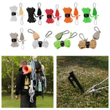 Maxbell Ratchet Pulley Rope Hanger Cord Lanyard for Gardening Camping Backpacking