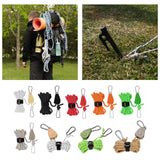 Maxbell Ratchet Pulley Rope Hanger Cord Lanyard for Gardening Camping Backpacking