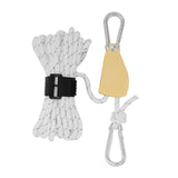 Maxbell Ratchet Pulley Rope Hanger Cord Lanyard for Gardening Camping Backpacking