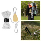 Maxbell Ratchet Pulley Rope Hanger Cord Lanyard for Gardening Camping Backpacking