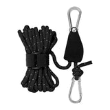 Maxbell Ratchet Pulley Rope Hanger Cord Lanyard for Gardening Camping Backpacking
