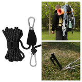 Maxbell Ratchet Pulley Rope Hanger Cord Lanyard for Gardening Camping Backpacking