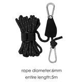 Maxbell Ratchet Pulley Rope Hanger Cord Lanyard for Gardening Camping Backpacking