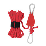 Maxbell Ratchet Pulley Rope Hanger Cord Lanyard for Gardening Camping Backpacking