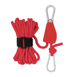 Maxbell Ratchet Pulley Rope Hanger Cord Lanyard for Gardening Camping Backpacking