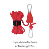 Maxbell Ratchet Pulley Rope Hanger Cord Lanyard for Gardening Camping Backpacking