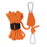 Maxbell Ratchet Pulley Rope Hanger Cord Lanyard for Gardening Camping Backpacking
