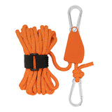 Maxbell Ratchet Pulley Rope Hanger Cord Lanyard for Gardening Camping Backpacking