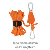 Maxbell Ratchet Pulley Rope Hanger Cord Lanyard for Gardening Camping Backpacking