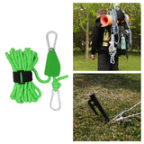 Maxbell Ratchet Pulley Rope Hanger Cord Lanyard for Gardening Camping Backpacking