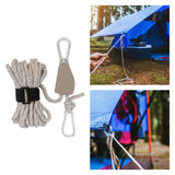 Maxbell Ratchet Pulley Rope Hanger Cord Lanyard for Gardening Camping Backpacking