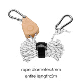 Maxbell Ratchet Pulley Rope Hanger Cord Lanyard for Gardening Camping Backpacking