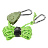 Maxbell Ratchet Pulley Rope Hanger Cord Lanyard for Gardening Camping Backpacking
