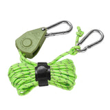 Maxbell Ratchet Pulley Rope Hanger Cord Lanyard for Gardening Camping Backpacking