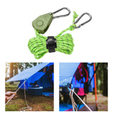 Maxbell Ratchet Pulley Rope Hanger Cord Lanyard for Gardening Camping Backpacking