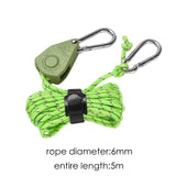 Maxbell Ratchet Pulley Rope Hanger Cord Lanyard for Gardening Camping Backpacking