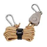 Maxbell Ratchet Pulley Rope Hanger Cord Lanyard for Gardening Camping Backpacking