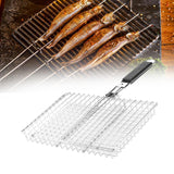 Maxbell Barbecue Fish Grilling Basket Barbecue Grill Basket for Picnic Camping Party