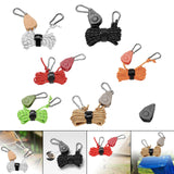 Maxbell Ratchet Hanger Rope Hanger Fast Locking Non Slip Secure Heavy Duty Wind Rope White