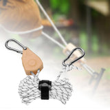 Maxbell Ratchet Hanger Rope Hanger Fast Locking Non Slip Secure Heavy Duty Wind Rope White