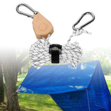 Maxbell Ratchet Hanger Rope Hanger Fast Locking Non Slip Secure Heavy Duty Wind Rope White