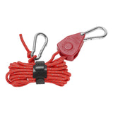 Maxbell Ratchet Hanger Rope Hanger Fast Locking Non Slip Secure Heavy Duty Wind Rope Red