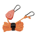Maxbell Ratchet Hanger Rope Hanger Fast Locking Non Slip Secure Heavy Duty Wind Rope Orange