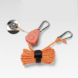 Maxbell Ratchet Hanger Rope Hanger Fast Locking Non Slip Secure Heavy Duty Wind Rope Orange