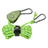 Maxbell Ratchet Hanger Rope Hanger Fast Locking Non Slip Secure Heavy Duty Wind Rope Green