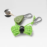 Maxbell Ratchet Hanger Rope Hanger Fast Locking Non Slip Secure Heavy Duty Wind Rope Green