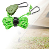 Maxbell Ratchet Hanger Rope Hanger Fast Locking Non Slip Secure Heavy Duty Wind Rope Green